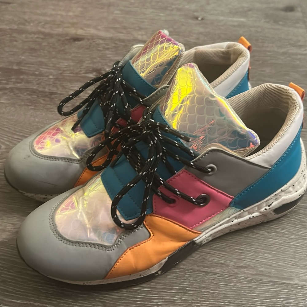 Funky tennis shoes